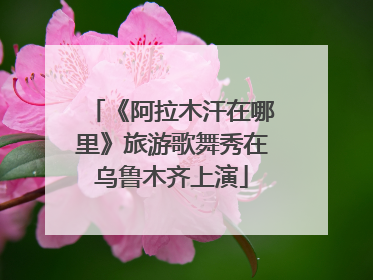 《阿拉木汗在哪里》旅游歌舞秀在乌鲁木齐上演