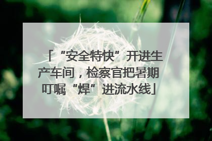“安全特快”开进生产车间，检察官把暑期叮嘱“焊”进流水线