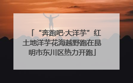 “奔跑吧·大洋芋”红土地洋芋花海越野跑在昆明市东川区热力开跑