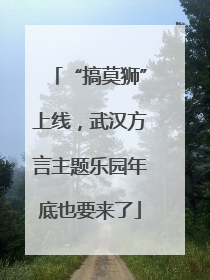 “搞莫狮”上线，武汉方言主题乐园年底也要来了