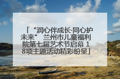 “润心伴成长·同心护未来” 兰州市儿童福利院第七届艺术节启幕 18项主题活动精彩纷呈