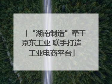 “湖南制造”牵手京东工业 联手打造工业电商平台