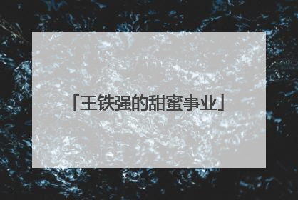 王铁强的甜蜜事业