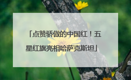 点赞骄傲的中国红！五星红旗亮相哈萨克斯坦