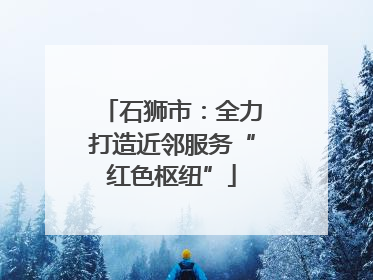 石狮市：全力打造近邻服务“红色枢纽”