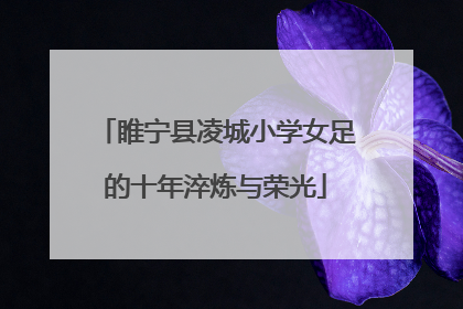 睢宁县凌城小学女足的十年淬炼与荣光