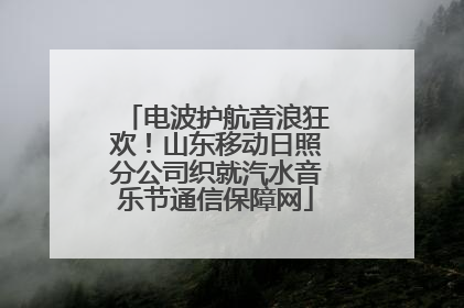 电波护航音浪狂欢！山东移动日照分公司织就汽水音乐节通信保障网