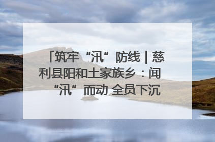 筑牢“汛”防线｜慈利县阳和土家族乡：闻“汛”而动 全员下沉筑牢防汛“安全堤”