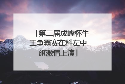第二届成峰杯牛王争霸赛在科左中旗激情上演