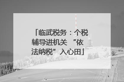 临武税务：个税辅导进机关 “依法纳税”入心田