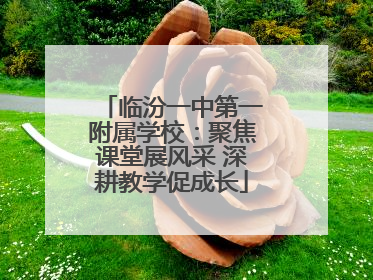 临汾一中第一附属学校：聚焦课堂展风采 深耕教学促成长