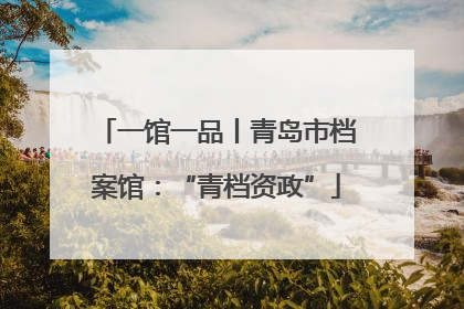 一馆一品丨青岛市档案馆：“青档资政”