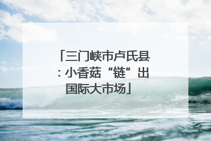 三门峡市卢氏县：小香菇“链”出国际大市场
