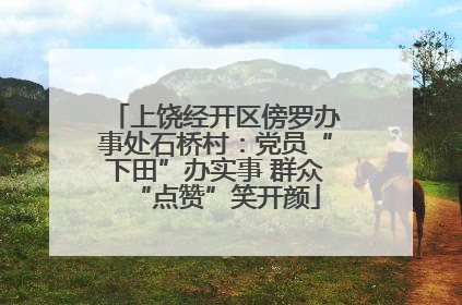 上饶经开区傍罗办事处石桥村：党员“下田”办实事 群众“点赞”笑开颜