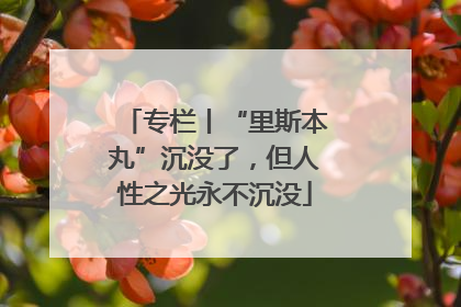 专栏丨“里斯本丸”沉没了，但人性之光永不沉没