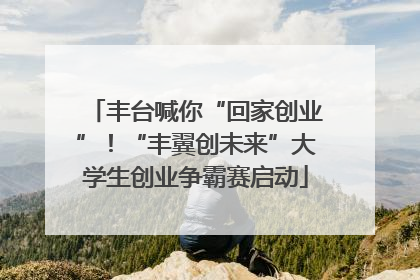 丰台喊你“回家创业”！“丰翼创未来”大学生创业争霸赛启动