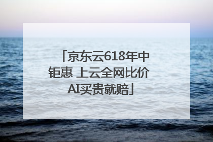 京东云618年中钜惠 上云全网比价 AI买贵就赔