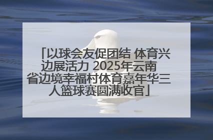 以球会友促团结 体育兴边展活力 2025年云南省边境幸福村体育嘉年华三人篮球赛圆满收官