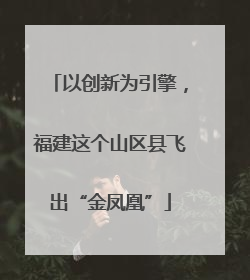 以创新为引擎，福建这个山区县飞出“金凤凰”
