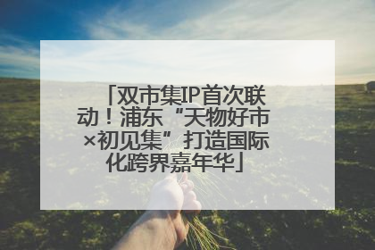 双市集IP首次联动！浦东“天物好市×初见集”打造国际化跨界嘉年华