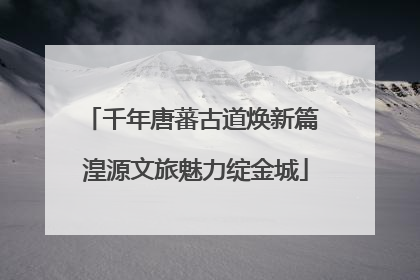 千年唐蕃古道焕新篇 湟源文旅魅力绽金城