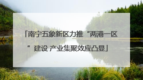 南宁五象新区力推“两港一区”建设 产业集聚效应凸显