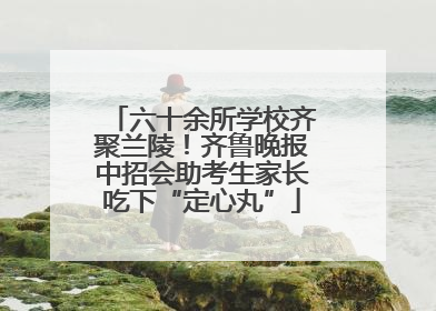六十余所学校齐聚兰陵！齐鲁晚报中招会助考生家长吃下“定心丸”