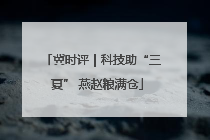 冀时评｜科技助“三夏” 燕赵粮满仓