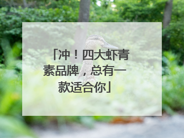 冲！四大虾青素品牌，总有一款适合你