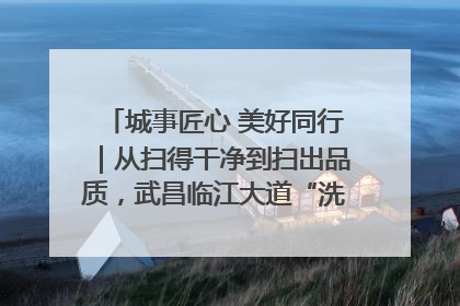城事匠心 美好同行｜从扫得干净到扫出品质，武昌临江大道“洗”出洁净样板路