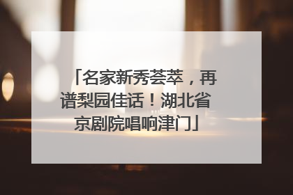 名家新秀荟萃，再谱梨园佳话！湖北省京剧院唱响津门