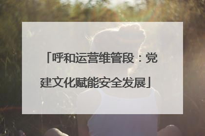 呼和运营维管段：党建文化赋能安全发展