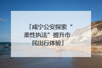 咸宁公安探索“柔性执法”提升市民出行体验