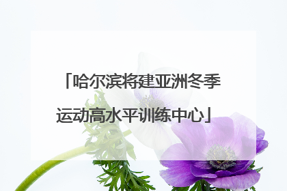 哈尔滨将建亚洲冬季运动高水平训练中心