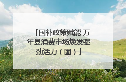 国补政策赋能 万年县消费市场焕发强劲活力（图）