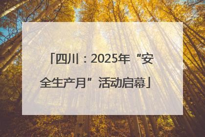 四川：2025年“安全生产月”活动启幕