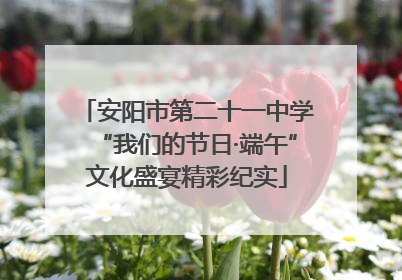安阳市第二十一中学“我们的节日·端午”文化盛宴精彩纪实