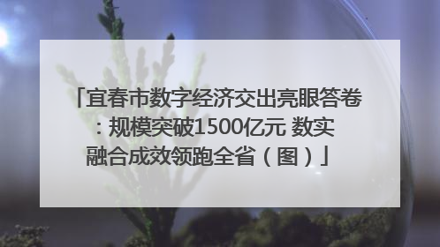 宜春市数字经济交出亮眼答卷：规模突破1500亿元 数实融合成效领跑全省（图）