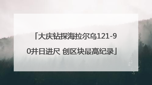 大庆钻探海拉尔乌121-90井日进尺 创区块最高纪录
