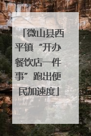微山县西平镇“开办餐饮店一件事”跑出便民加速度