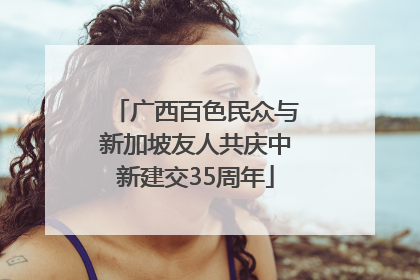 广西百色民众与新加坡友人共庆中新建交35周年