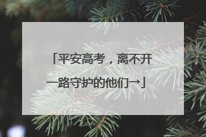 平安高考，离不开一路守护的他们→