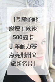 引擎咆哮燃爆！欧速500圈卡丁车耐力赛点亮荆州文旅新名片