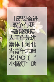 感恩奋进 双争有我•致敬残疾人工作先进集体丨河北省青年志愿者中心（“小橘灯”助残接力计划实施团队）：用温暖陪伴，守护特殊孩子成长