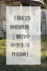 我们奇妙的世界｜烟台中小学生习作园地