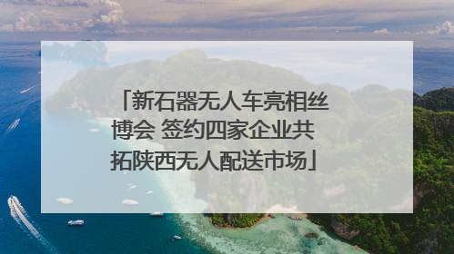 新石器无人车亮相丝博会 签约四家企业共拓陕西无人配送市场