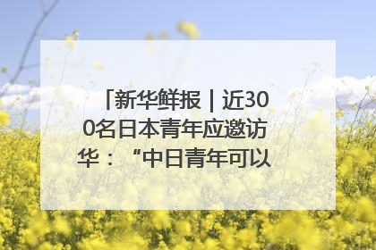 新华鲜报｜近300名日本青年应邀访华：“中日青年可以创造更好的未来”