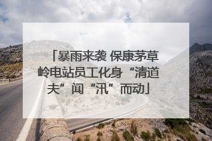 暴雨来袭 保康茅草岭电站员工化身“清道夫”闻“汛”而动