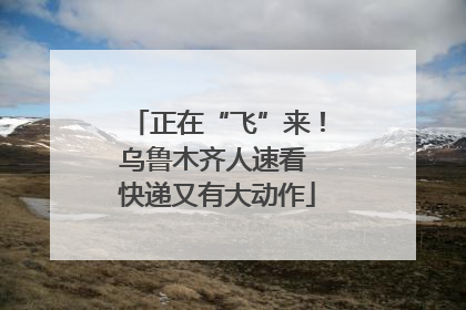 正在“飞”来！乌鲁木齐人速看 快递又有大动作