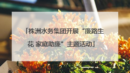 株洲水务集团开展“廉路生花 家庭助廉”主题活动